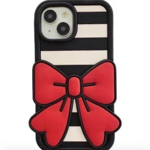 Red Bow Striped Phone Case for iPhone 16 pro max nwot